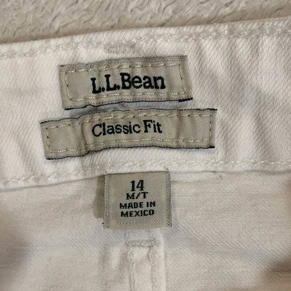L.L. Bean Women's White Jeans - Picture 2 of 4